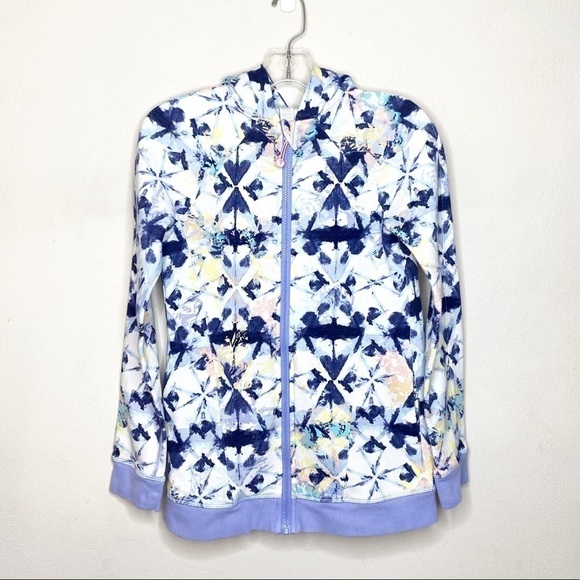 Ivivva Tie Dye Zip Hoodie Sweatshirt - Picture 1 of 5